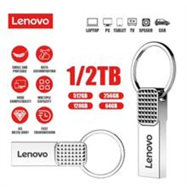 Lenovo 2TB USB 3.0 Flash Drive | Waterproof & Portable Memory Storage - Image 2